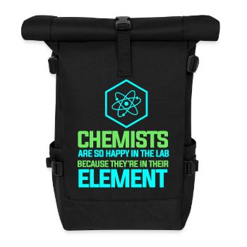 Chimie Chimiste Professeur de chimie - Sac à dos roll top - noir - Devant