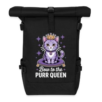 Chat Disant Chat Drôle Chat Cadeau - Sac à dos roll top - noir - Devant