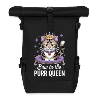 Chat Disant Chat Drôle Chat Cadeau - Sac à dos roll top - noir - Devant