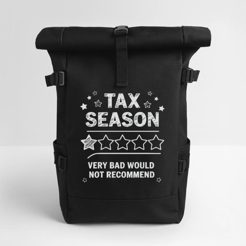 Saison des impôts - Conception de la note 1 étoile Sac à dos roll top