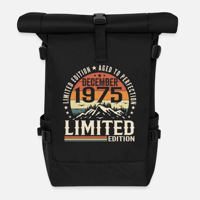 December 1975 - Roll Top Backpack - black