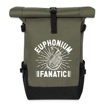 Baritone Player Fanatic Euphonium - Roll Top Backpack - olive/black - Front