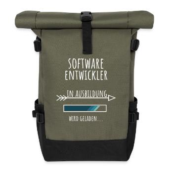 Informatique Etudes Profession Développeur de logiciels - Sac à dos roll top - olive/noir - Devant