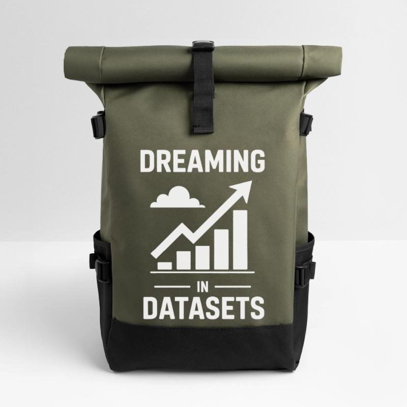Data Analyst Saying Funny Data Analyst Gift Roll Top Backpack
