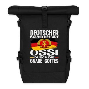 Grace of God Ossi Saying GDR Pride - Roll Top Backpack - black - Front