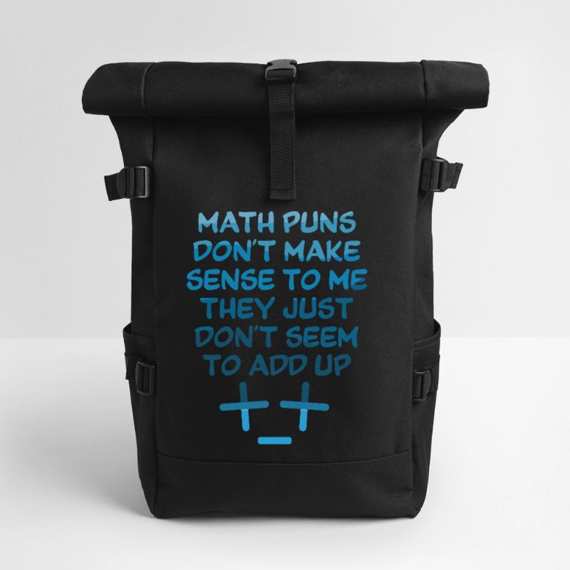 Math Teacher Geometry School Mathematics Roll Top Backpack