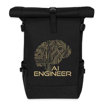 AI Engineer – Artificial Intelligence & Technology - Roll Top Backpack - black - Front