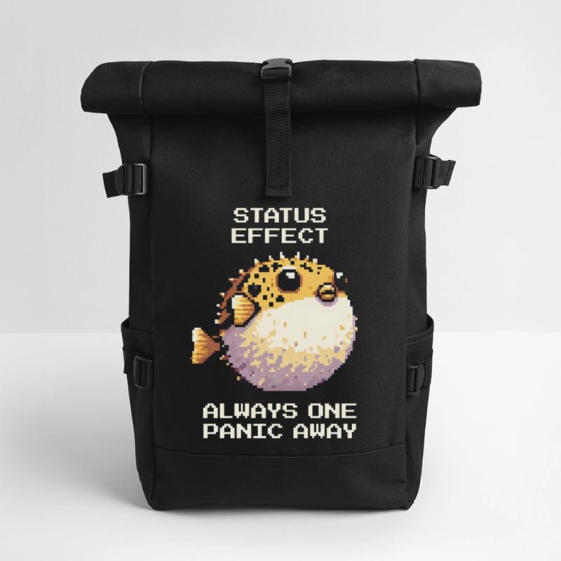 Status Effect: Just a Panic Boost Away | RPG Roll Top Backpack