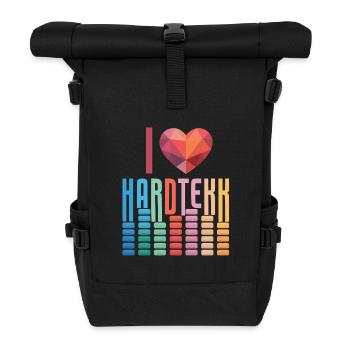 Hardtekk Tekke Ostdeutschland - Rolltop Rucksack - Schwarz - Vorne