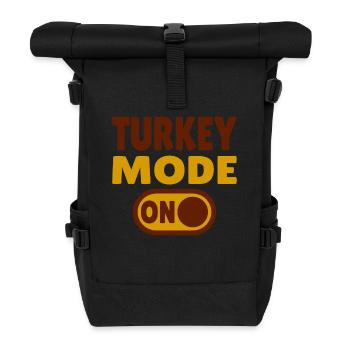 Mode dinde activé - Sac à dos roll top - noir - Devant
