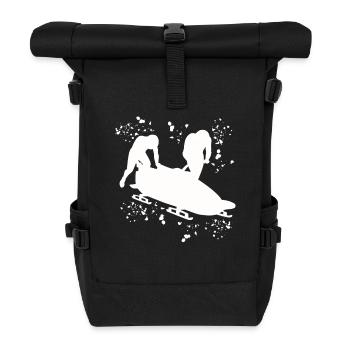 Bobsleigh Two-man Bobsleigh - Roll Top Backpack - black - Front