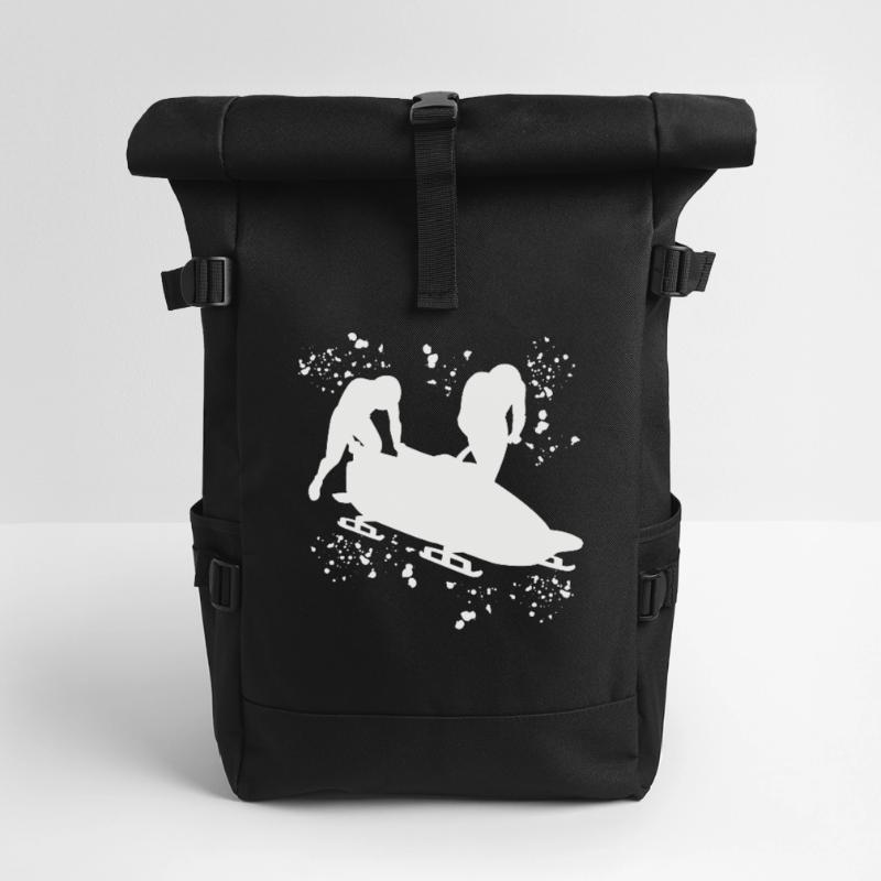 Bobsleigh Two-man Bobsleigh Roll Top Backpack