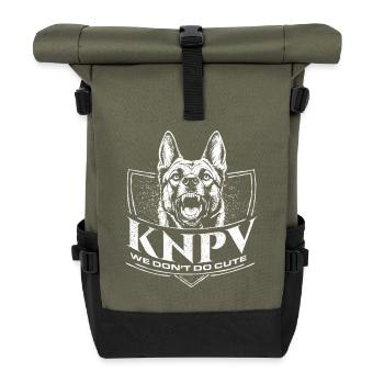 KNPV Working Dog Training  - Roll Top Backpack - olive/black - Front