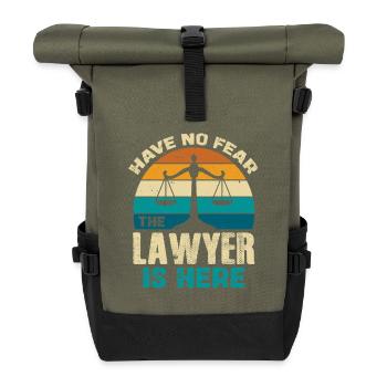 Pas besoin d’avoir peur L’avocat ici - Sac à dos roll top - olive/noir - Devant