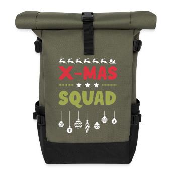 Escouade de Noël - Sac à dos roll top - olive/noir - Devant