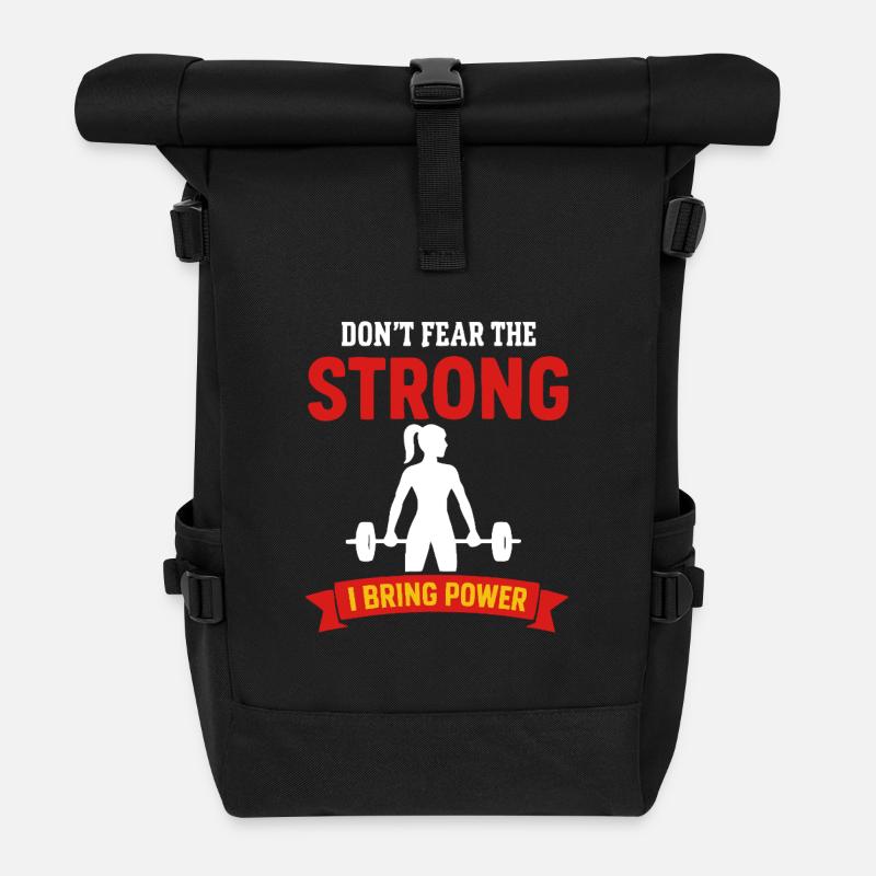 Keine Angst vor dem starken Power Lift - Rolltop Rucksack - Schwarz