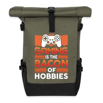 Gaming - Rolltop Rucksack - Olive/Schwarz - Vorne