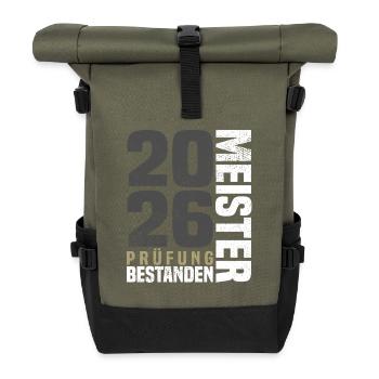 Examen de maître artisan 2026 - Sac à dos roll top - olive/noir - Devant