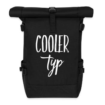 COOLER TYP - Rolltop Rucksack - Schwarz - Vorne