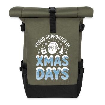 Xmas Days Supporters - Roll Top Backpack - olive/black - Front