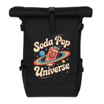 Retro Limo - Rolltop Rucksack - Schwarz - Vorne