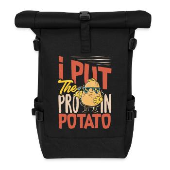 Taters Over Haters Kartoffel - Rolltop Rucksack - Schwarz - Vorne