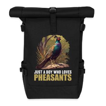Pheasants Pheasant - Roll Top Backpack - black - Front