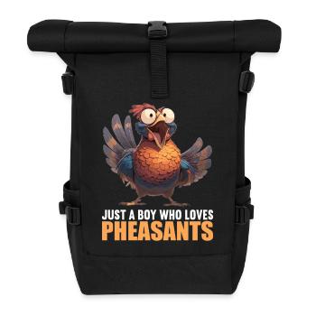 Pheasants Pheasant - Roll Top Backpack - black - Front