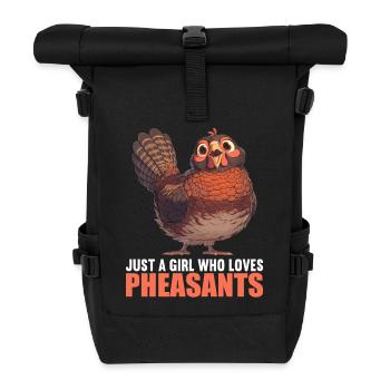 Pheasants Pheasant - Roll Top Backpack - black - Front