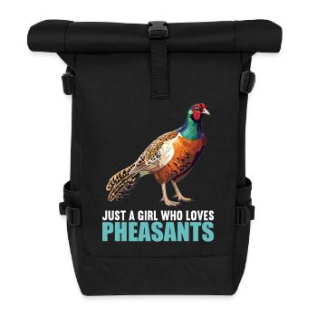 Pheasants Pheasant - Roll Top Backpack - black - Front
