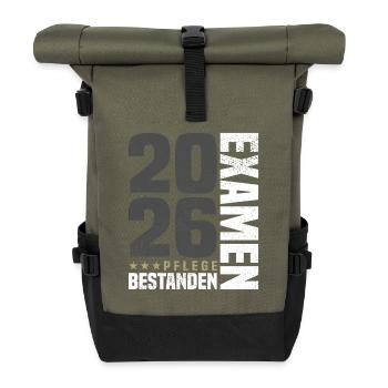 Examen d’infirmière réussi - Sac à dos roll top - olive/noir - Devant