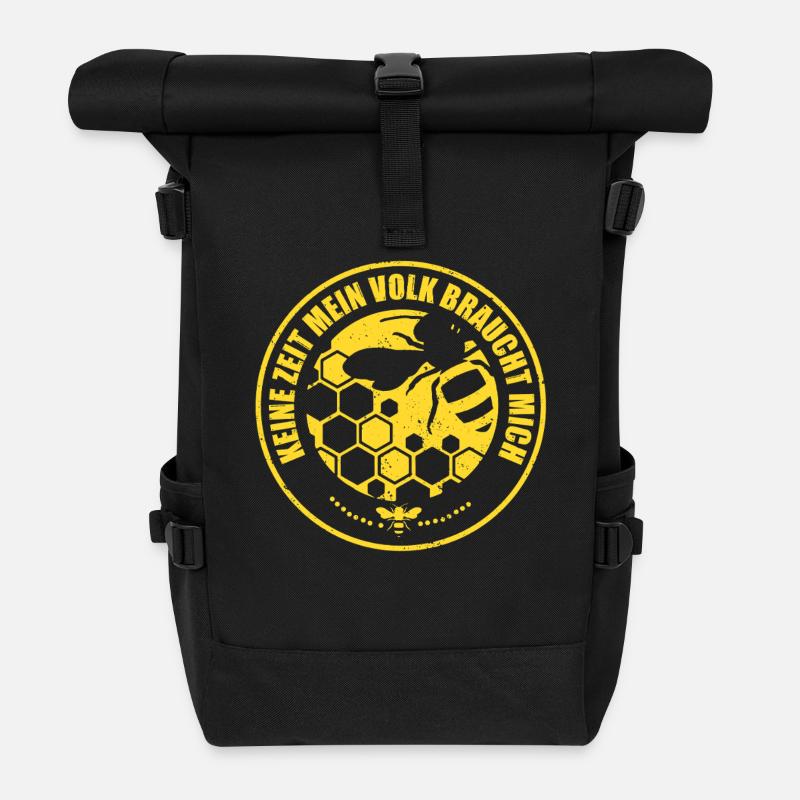 Pas de temps ma colonie a besoin de moi apiculteur - Sac à dos roll top - noir