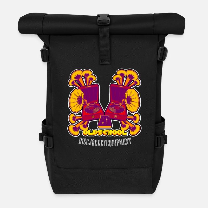 Disc jockey - Roll Top Backpack - black