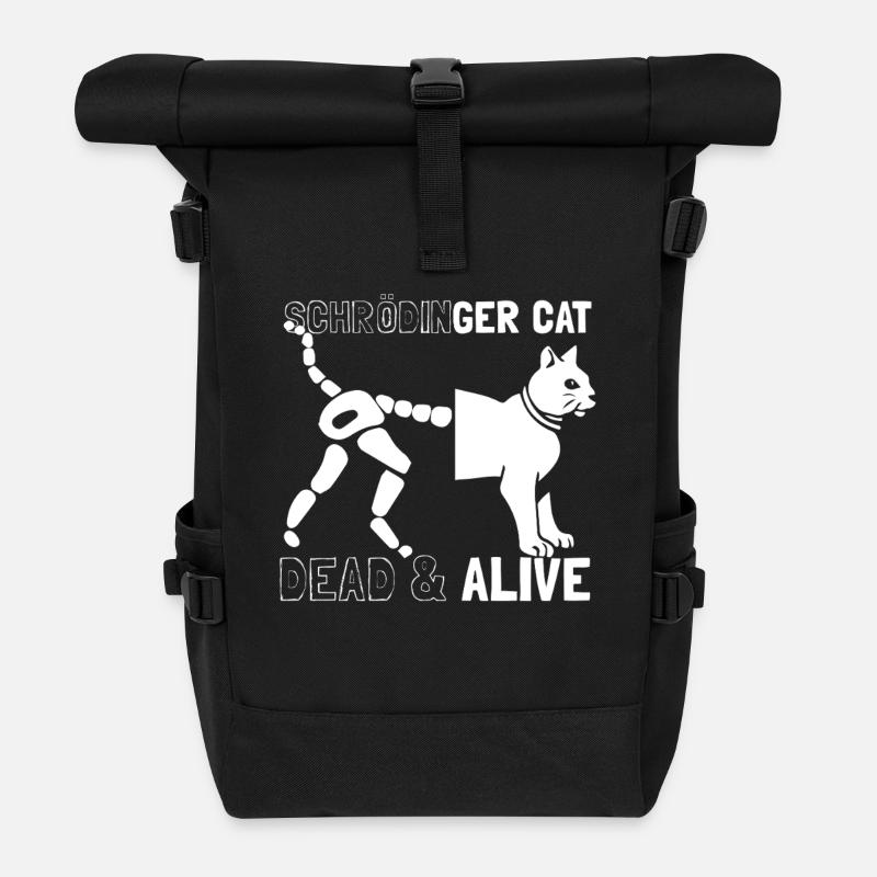 Schrödinger's cat - Roll Top Backpack - black