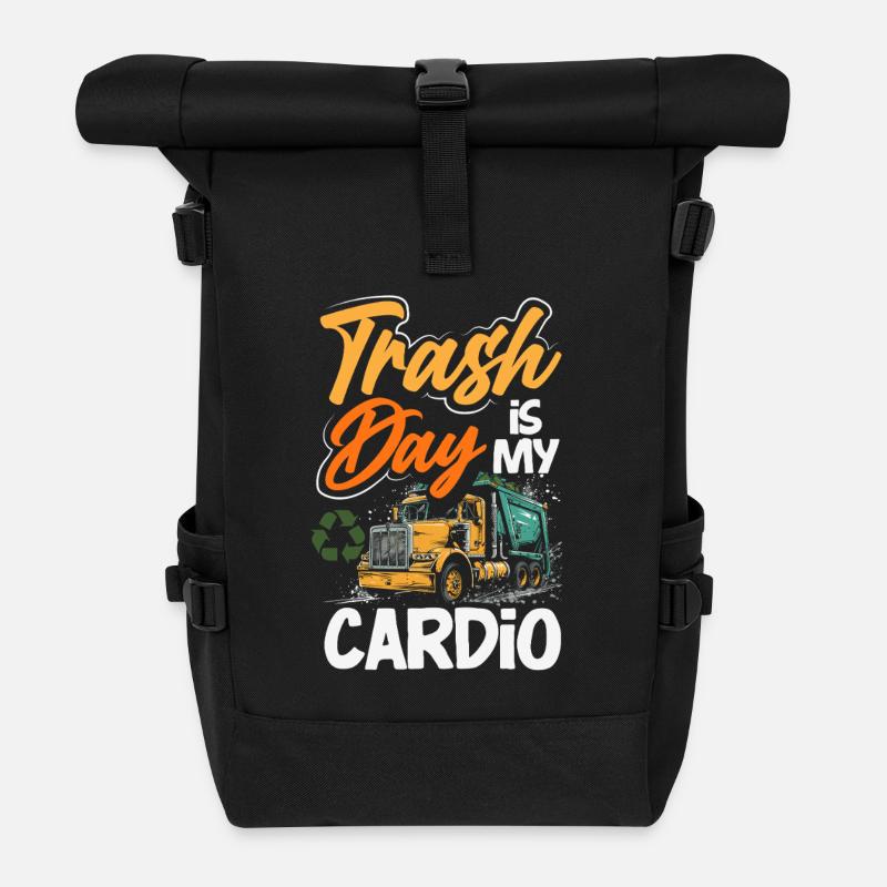 La Journée des Déchets est ma journée préférée - Sac à dos roll top - noir