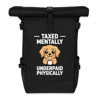 Lustiges Hundezitat über gelbe Labrador Retriever - Rolltop Rucksack - Schwarz - Vorne