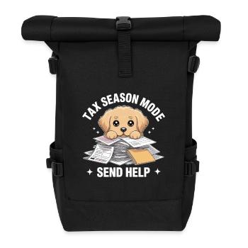 Vêtements drôles pour Labradors jaunes Explication fiscale - Sac à dos roll top - noir - Devant