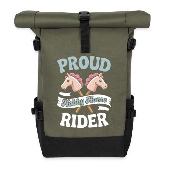 Hobby Horsing - Rolltop Rucksack - Olive/Schwarz - Vorne