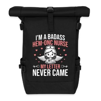  Hematology Nursing Department Hem/Onc Nurse - Roll Top Backpack - black - Front
