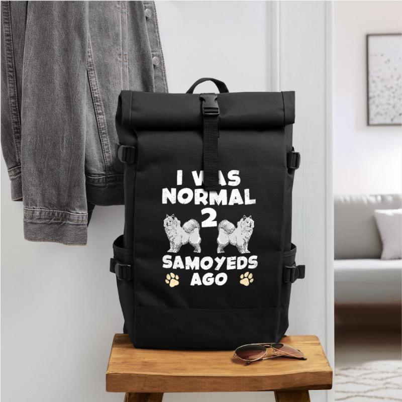 J’étais normal devant deux Samoyèdes Sac à dos roll top