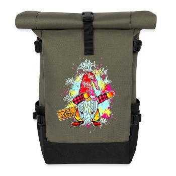CHEF WICHTEL Dab Graffiti Männlich Xmas - Roll Top Backpack - olive/black - Front