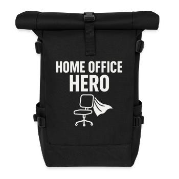 Home Office Hero: Your everyday office life - Roll Top Backpack - black - Front