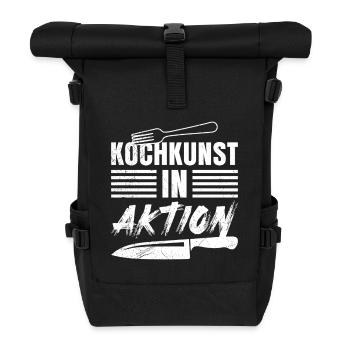 Expert culinaire L'ART CULINAIRE EN ACTION Amusant - Sac à dos roll top - noir - Devant