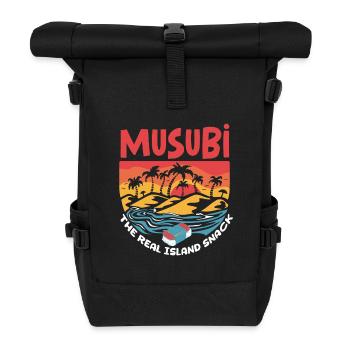 Musubi The Real Island Snack - Roll Top Backpack - black - Front