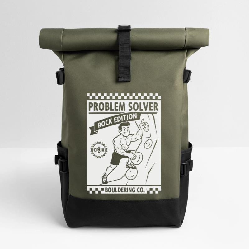 Problem Solver Rock Edition Climbing Wall Fun Sac à dos roll top
