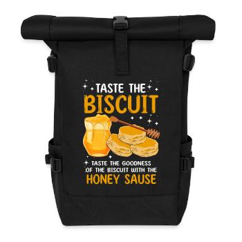 Honey Biscuit Delight - Roll Top Backpack - black - Front