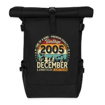 20e anniversaire Millésime Décembre 2005 - Sac à dos roll top - noir - Devant