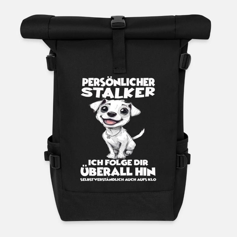 Jack Russell Terrier Hundebesitzer T Jack Russell  - Rolltop Rucksack - Schwarz