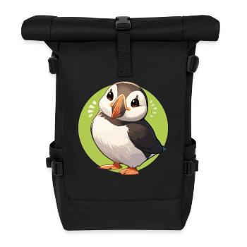 Puffin Papageientaucher - Rolltop Rucksack - Schwarz - Vorne