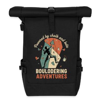 Propulsés par la craie et les aventures de bloc Beta - Sac à dos roll top - noir - Devant